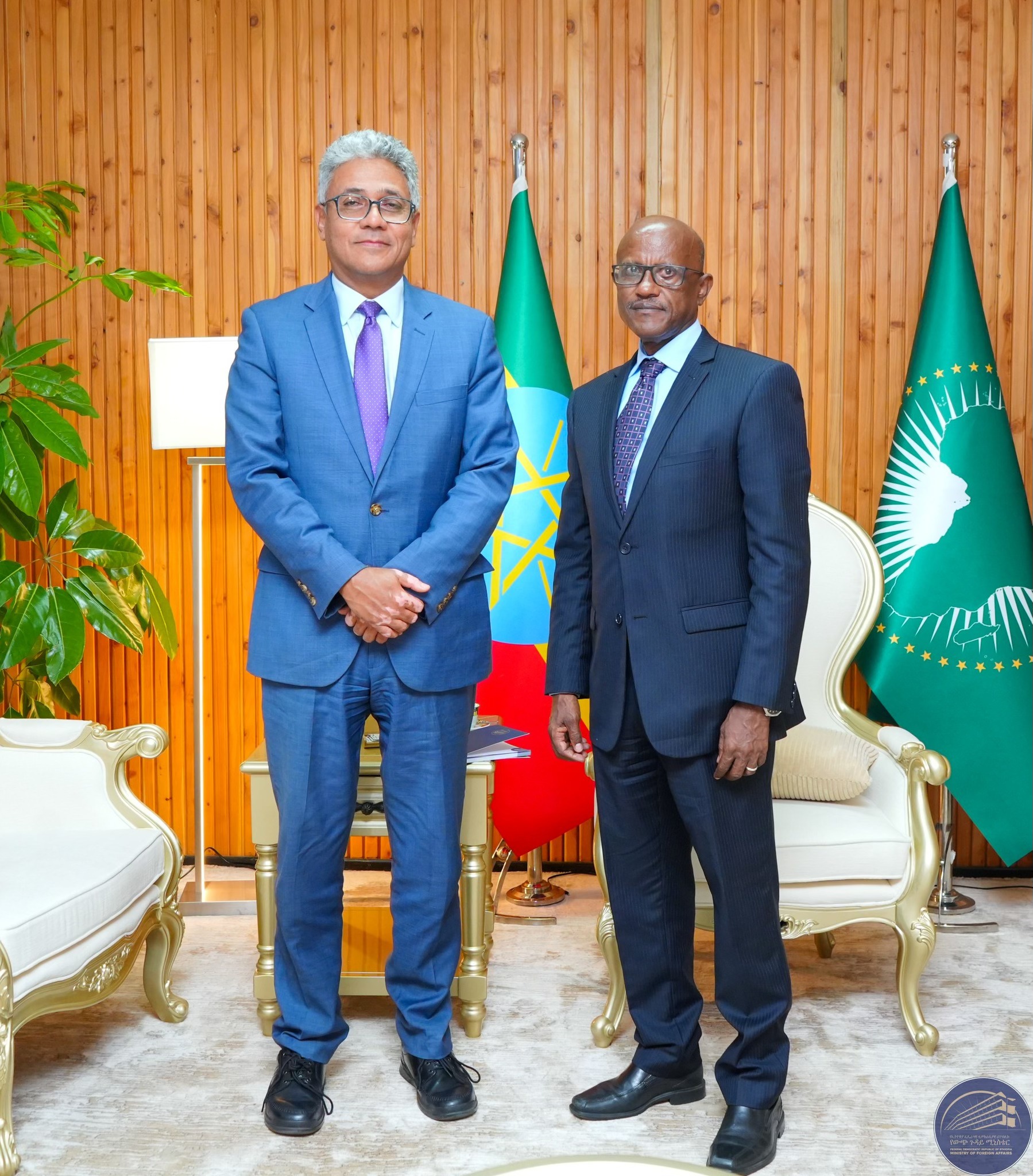 Ethiopian State Minister Confers with UN Director on Regional Peace, Stability