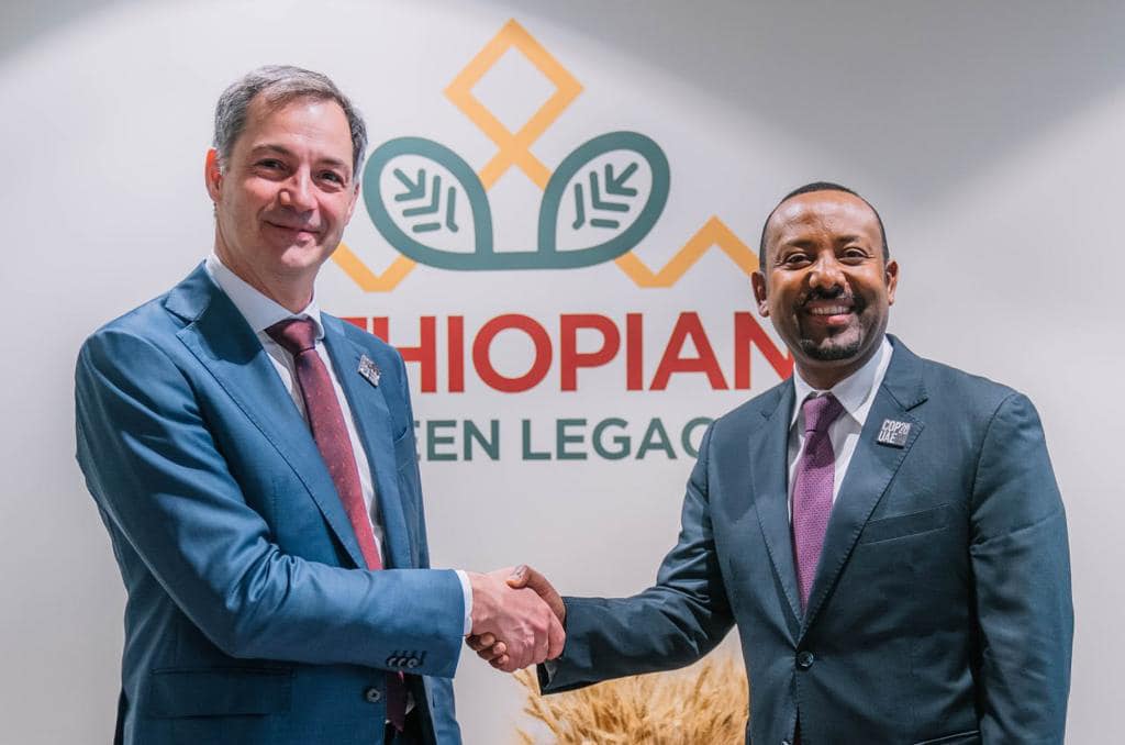 PM Abiy Confers with His Belgian Counterpart