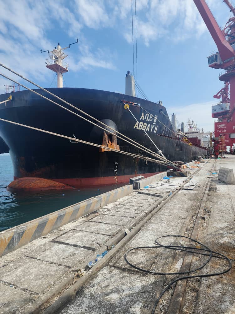 Ethiopia’s First Bulk Vessel, Abbay-2 Sees Landmark Moment as it Delivers Inaugural Ethiopian Cargo
