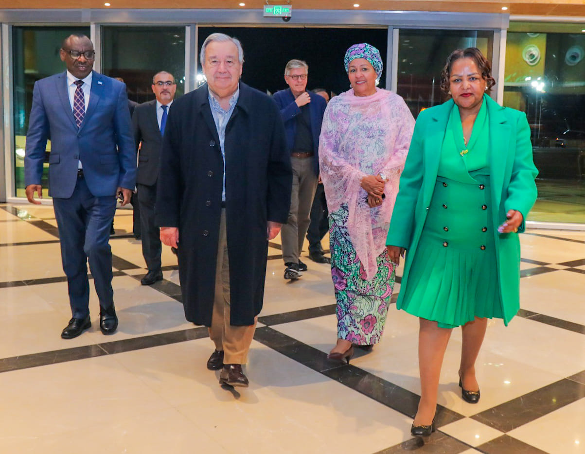 UN Chief António Guterres Lands in Addis Ababa