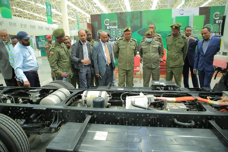 Ethiopian Senior Defense Officials Visit Ethio Green Mobility 2024 Exhibition