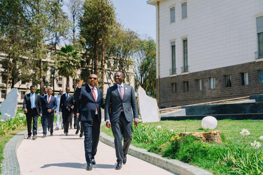 Prime Minister Abiy Ahmed Engages In Strategic Talks with Kenya's President Ruto