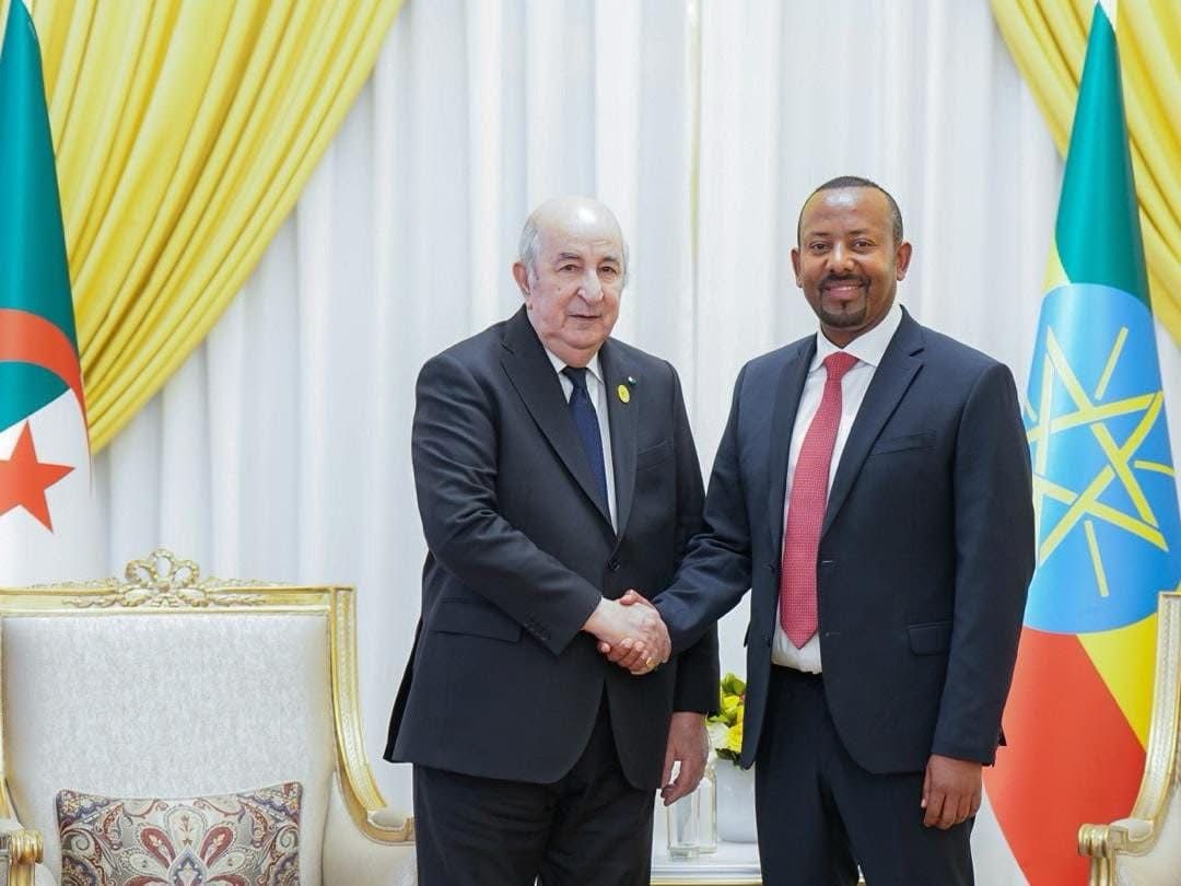 PM Abiy Ahmed Meets President Tebboune of Algeria